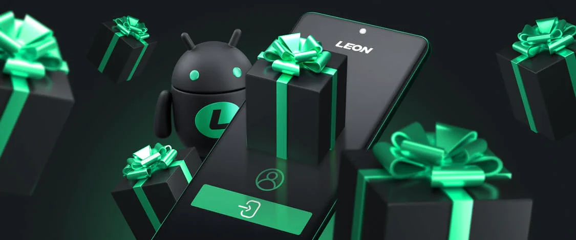 Aplicação Android Leon Casino - 50 Rodadas Grátis